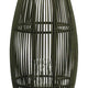 Prish Tall Lantern | Glass Insert | 33" Green Bamboo Frame | Hemp Rope