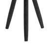 Lantern | Glass Insert with Black Bamboo Lattice Tripod Frame | 24"