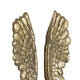 Angel Wing Bookend Set of 2 | Square Base | Gold Resin | Antique Style