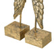 Angel Wing Bookend Set of 2 | Square Base | Gold Resin | Antique Style