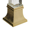 Raga Crystal Accent Lighting | Obelisk Decor Body | Gold Metal Base | 18"