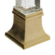 Raga Crystal Accent Lighting | Obelisk Decor Body | Gold Metal Base | 18"