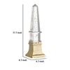 Raga Crystal Accent Lighting | Obelisk Decor Body | Gold Metal Base | 18"