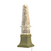 Raga Crystal Accent Lighting | Obelisk Decor Body | Gold Metal Base | 21"