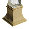 Raga Crystal Accent Lighting | Obelisk Decor Body | Gold Metal Base | 21"