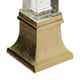 Raga Crystal Accent Lighting | Obelisk Decor Body | Gold Metal Base | 21"