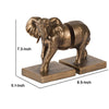 Nimy Decorative Bookend Set of 2 | Trumpeting Elephant | Bronze Polyresin