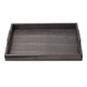Rectangular Accent Nesting Tray Set of 3 | Snake Print Metal Handles | Black