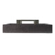 Rectangular Accent Nesting Tray Set of 3 | Snake Print Metal Handles | Black