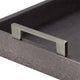 Rectangular Accent Nesting Tray Set of 3 | Snake Print Metal Handles | Black