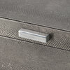 Anop 2pc Storage Box Set | Faux Snakeskin Finish | Flannel Lined | Gray