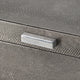 Anop 2pc Storage Box Set | Faux Snakeskin Finish | Flannel Lined | Gray