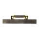 Accent Tray | Textured Faux Leather Finish | Gold Handles | Gray 19"