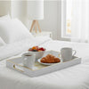 Decorative Tray | Gold Dragonfly | Cutout Handles | White Acrylic 16"