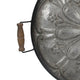 Vello Decorative Metal Tray | Wood Handles | Antique Gray Iron 28"