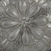 Vello Decorative Metal Tray | Wood Handles | Antique Gray Iron 28"