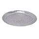 Vello Bar Tray | Round Shape | Hammered Texture | Silver Iron 15"