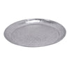 Vello Bar Tray | Round Shape | Hammered Texture | Silver Iron 15"