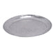 Vello Bar Tray | Round Shape | Hammered Texture | Silver Iron 15"