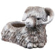 Outdoor Planter | Mountain Sheep Sculpture | Cream & Gray Resin 15"