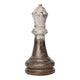 Tabletop Decor | King Chess Piece | Bronze & White Magnesium 21"