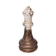 Tabletop Decor | King Chess Piece | Bronze & White Magnesium 21"