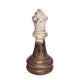 Tabletop Decor | King Chess Piece | Bronze & White Magnesium 21"