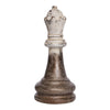 Tabletop Decor | King Chess Piece | Bronze & White Magnesium 21"