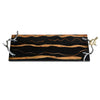 Vada Rectangular Tray | Silver Branch Handles w Bird | Brown Wood | 26"