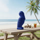 Tabletop Decor | Pelican Figurine | Royal Blue Resin | Coastal Style 19"