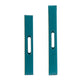 Fara Rectangular Tray Set of 2 | Marble Design | Cutout Handle Blue Plastic
