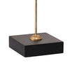Starburst Sculpture on Black Stand Base | White Stones | Gold Metal Rods | 23"