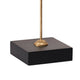 Starburst Sculpture on Black Stand Base | White Stones | Gold Metal Rods | 23"
