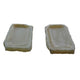 Decorative Accessory Tray | Rectangular Shape | White Onyx Stone | 9"