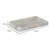 Decorative Accessory Tray | Rectangular Shape | White Onyx Stone | 9"