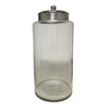Decorative Pear Shaped Canister with Lid | Hammered Gold Accent 18"