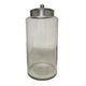 Decorative Pear Shaped Canister with Lid | Hammered Gold Accent 18"