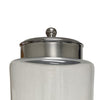 Decorative Pear Shaped Canister with Lid | Hammered Gold Accent 18"
