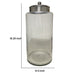 Decorative Pear Shaped Canister with Lid | Hammered Gold Accent 18"