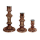 Lemu Luminary Treasures Candle Holder Set of 3 | Copper Ornate Iron