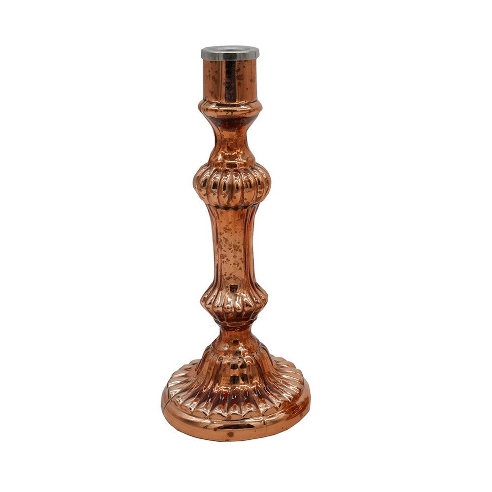 Lemu Luminary Treasures Candle Holder Set of 3 | Copper Ornate Iron