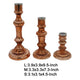 Lemu Luminary Treasures Candle Holder Set of 3 | Copper Ornate Iron