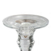 Decorative Candle Holder | 2 Tone Gold & Clear Glass | 9" Tall