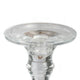 Decorative Candle Holder | 2 Tone Gold & Clear Glass | 9" Tall
