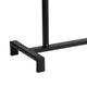 Decorative Candle Holder with 3 Hanging Glass Jars | 21" Matte Black