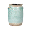 Decorative Vase with Crackle Glaze | 8" Aqua Turquoise Ceramic