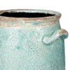 Decorative Vase with Crackle Glaze | 8" Aqua Turquoise Ceramic