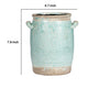 Decorative Vase with Crackle Glaze | 8" Aqua Turquoise Ceramic