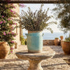 Decorative Vase with Crackle Glaze | 8" Aqua Turquoise Ceramic