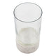 Candle Holder with Textured Glass Shade | White Coastal Stone Base | 8"